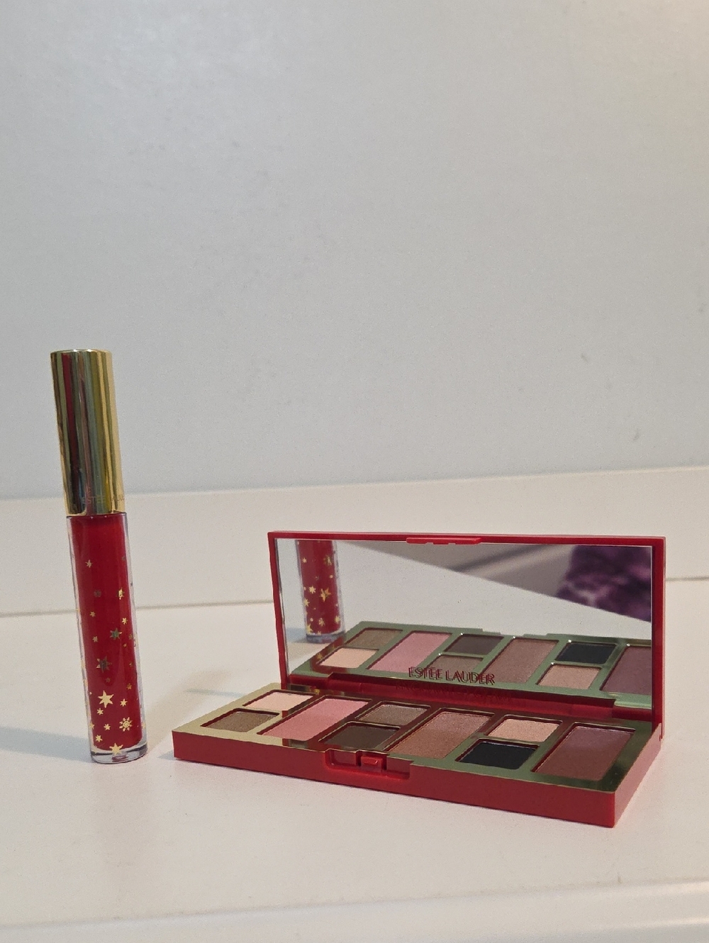 Estee Lauder Pure Color Envy Eye Shadow Palette & Lip Gloss.